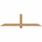 Ekena Millwork Eugene Smooth Timber Gable Bracket, Western Red Cedar, 60"W x 17"H x 1 1/2"D x 3 1/2"F, 7/12 Pitch GBW060X17X0204EUG00SWR - alternate 1